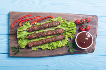 Shish kebab or lula-kebab