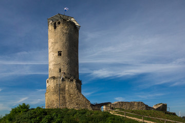 Fototapeta na wymiar Ruins of the castle in Ilza, Masovia, Poland