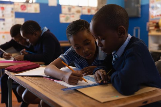 Students Studying In The Class