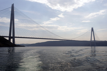 Fototapeta na wymiar New bridge in Istanbul, Turkey