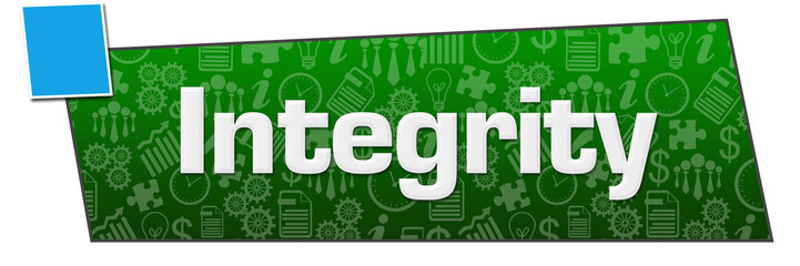 Integrity Business Texture Square Green Blue Horizontal 