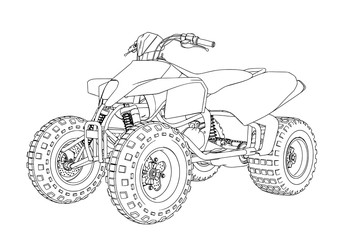 quad sketch vector