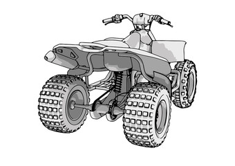 quad bike vector