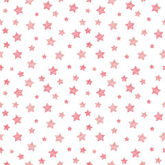 Wallpaper with hand drawn stars. Vector.