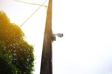 Direct CCTV electrical poles.