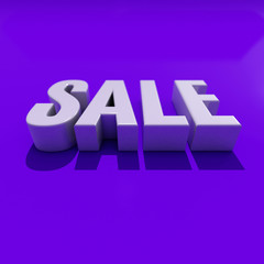 3d Sale Word with Shadow
