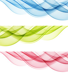 Abstract color wavy background