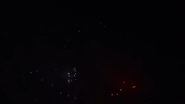 Aerial skyrocket fireworks.