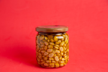 pot of canned beans