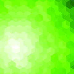green hexagonal abstract background