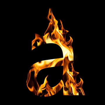 Flame letter-A