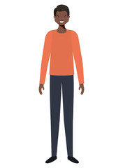 young man afro avatar character