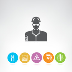 electrical engineering and tools icons