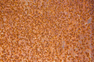 Rust on steel plate
