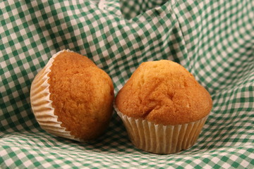 Chocolate muffin closeup