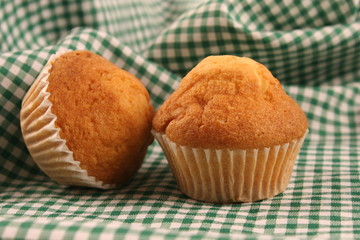 Chocolate muffin closeup