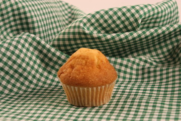 Chocolate muffin closeup