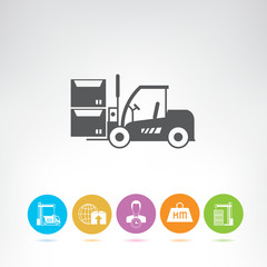 shipping and logistics icons
