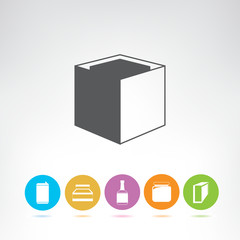packaging icons set