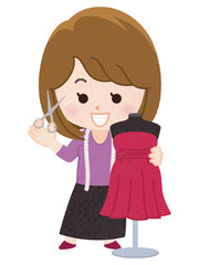 ファッションデザイナー　女性