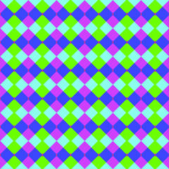 Seamless pattern background from a variety of multicolored squares.
