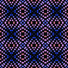 Seamless abstract pattern background with a variety of colored circles.