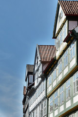 Fototapeta na wymiar Fachwerkhäuser in Häuserzeile