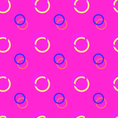 Seamless background pattern with various colored circles.