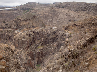Gran Canaria, valley Barranco de Valeron
