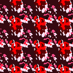 Seamless pattern with colored different spots of paint.