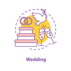 Wedding concept icon