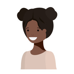 teenager black girl avatar character
