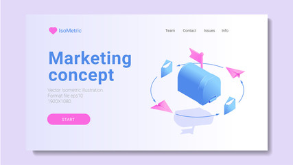 Design concept digital marketing advertising online platform analysis, Vector illustrations.