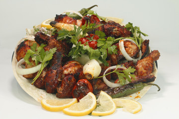 chicken and shwarma dish