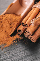 spice cinnamon close-up