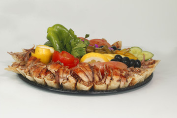 chicken and shwarma dish