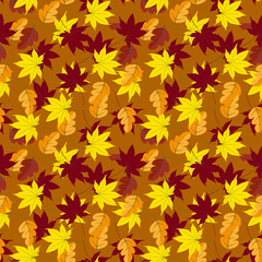 Fashionable pattern in small leafs. Small leaves seamless background for textiles, fabrics, covers, wallpapers, print, gift wrapping and scrapbooking. Raster copy.