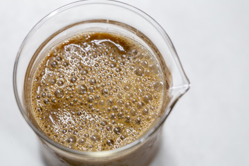 Experiment of waste fermentation in laboratories.