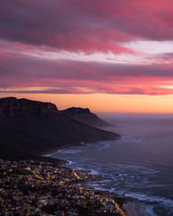Fototapeta premium Cape Town City Sunset