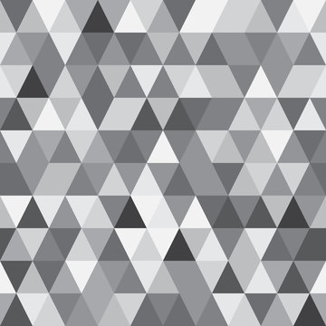 Seamless Pattern with Triangle Shapes of Different colors