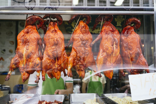 Thailand, Bangkok, Beijing duck restaurant from the street