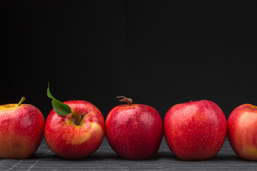 Fresh red apples