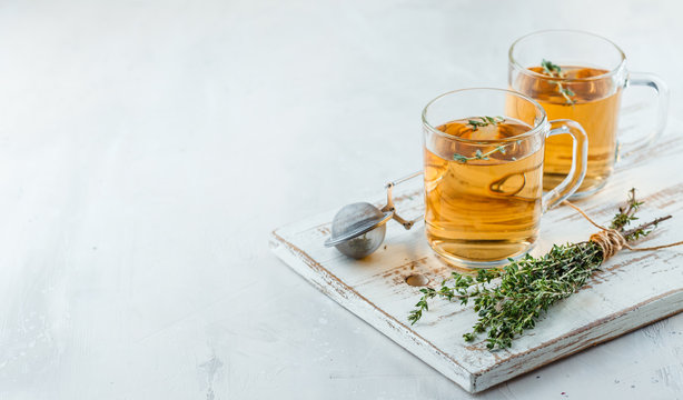 Fototapeta Thyme herbal tea