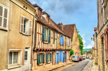 Fototapeta na wymiar Traditional houses in the old town of Provins, France