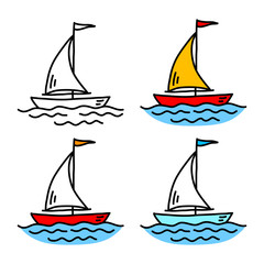 Sailboat drawing