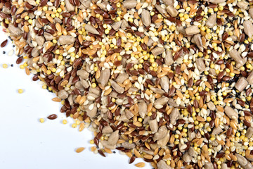 close up of a texture multigrain