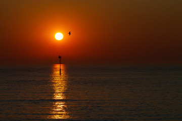 Sunset at the North Sea.