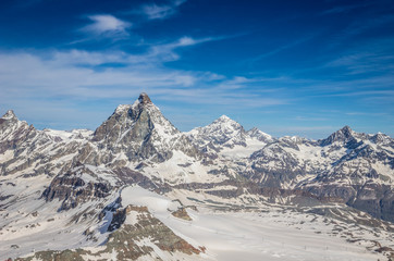 Fototapeta na wymiar Nice view of the Swiss Alps