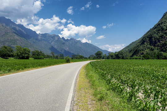 Landscape In Ossola Valley Near Anzola