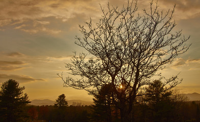 Fototapeta na wymiar Adirondack sunset 012